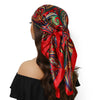 Square Satin Foulard Scarf 90 x 90 cm (35 x 35 in) Neckerchief Bandana Hijab for Women