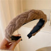 Vintage Lattice Print Wide Sponge Elastic Headband for Women & Girls - Fashion Hair Hoop