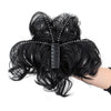 WIGSIN Curly Clip-In Ponytail Hair Extension Adjustable Claw Clip Synthetic High-Temp Fiber 100g (3.5 oz)