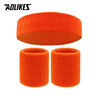 Sweatband Set — 1 Headband + 1 Pair Wristbands, Sweat-Absorbent Athletic Head & Wrist Bands for Workout Basketball Running Tennis