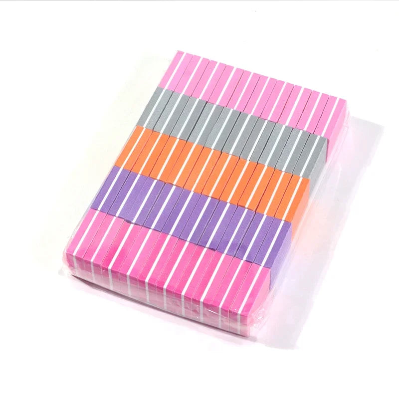 Mini Nail Buffing & Sanding Blocks - 10-100 Pc Pack Nail Buffer Files for Manicure, Pedicure & Nail Art