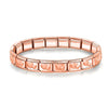 9mm (0.35 in) Italian Elastic Star Heart Butterfly Charm Bracelet - Stainless Steel Bangle for Women
