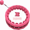 Weighted Hula Hoop for Adults - 24 Detachable Segments, Pink | Waist Training & Home Fitness