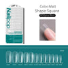 600-Piece Full Cover False Nail Tips Acrylic Nail Capsules Clear Semi-Matte Stiletto Coffin Almond Square Oval