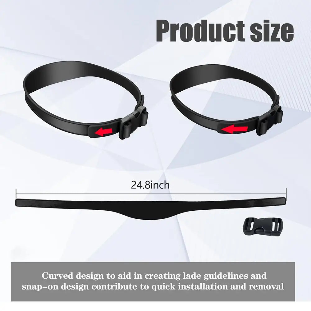 Adjustable Hairline & Neckline Trimming Guide Set – DIY Haircut Template with Silicone Headband & Clipper Comb