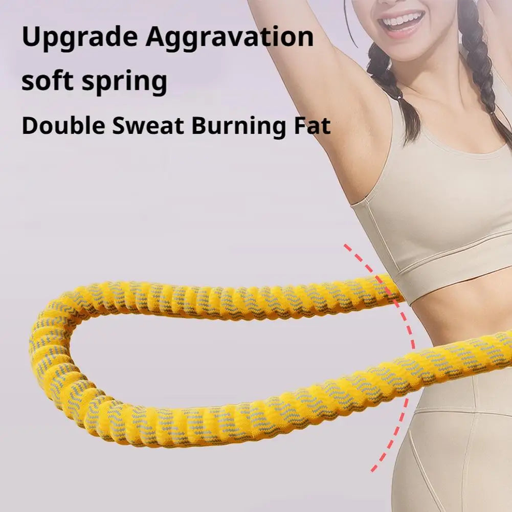 Soft Spring Hula Hoop for Women — Portable Waist Slimming & Core Fitness Hoop for Weight Loss