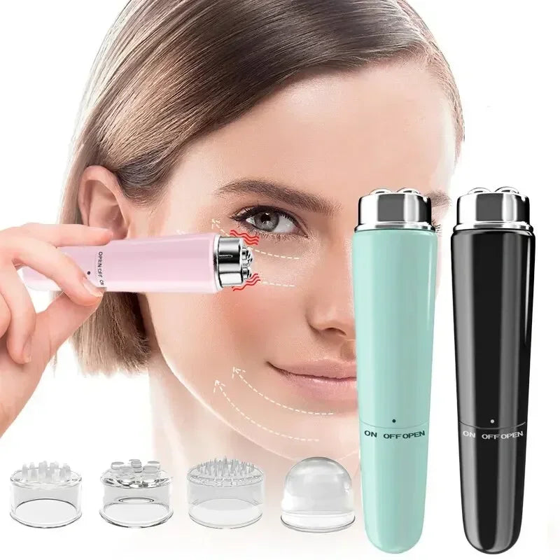 Electric Facial Massager Micro Vibration Eye Beauty Instrument For Relax Eye Dark Circles Eye Bags Puffiness Eye Massage