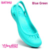 Lightweight Anti-Slip Jelly Clogs for Women Flat EVA Sandals for Nurses Beach Casual