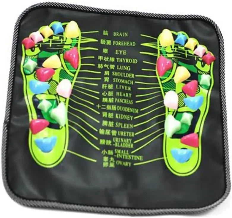 Acupressure Foot Massage Pad with Finger Pressure Plate & Soft Stone Reflexology Mat — Pain Relief & Improved Circulation — 3 Sizes (35×35 cm / 13.8×13.8 in; 120×35 cm / 47.2×13.8 in; 175×35 cm / 68.9×13.8 in)
