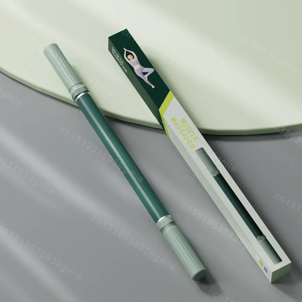 Stainless Steel Fascia Massage Stick Muscle Roller for Leg Release — Yoga & Fitness Stretching Aid