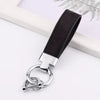 Personalized Suede Leather Keychain with Stainless Steel Buckle – Custom Logo/Name Car & Motorcycle Keyring, Unisex Gift
