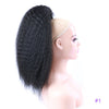 Kinky Curly Drawstring Ponytail Synthetic Hair Extension High Puff Afro Hairpiece — 12–30 in (30–76 cm)
