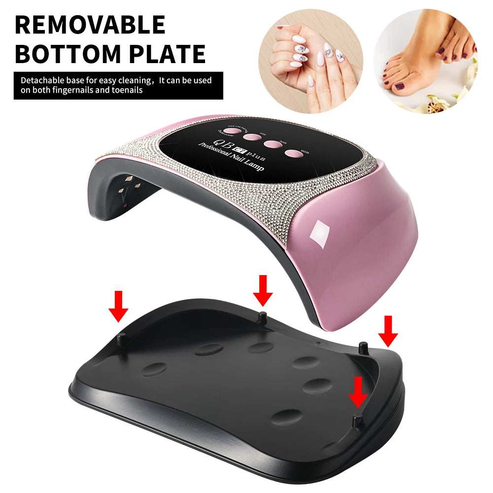 57-LED UV/LED Gel Nail Lamp with LCD Timer, Quick-Dry Curing Light for Gel and Acrylic Manicures