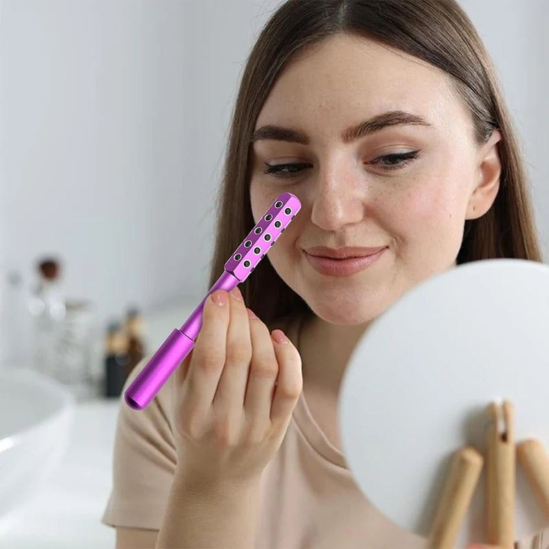 24 Germanium Face Massage Stick – Acupoint Roller Facial Massager & Gua Sha Tool for Women