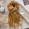 SENAIFEI Luxury Winter Wool Scarf for Women – Cashmere-Feel Pashmina Shawl Wrap, Thick Soft 30 x 200 cm (11.8 x 78.7 in)