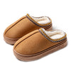 Cozy Women's Plush Winter Slippers - Faux Suede Fuzzy Fur Slides, Flat EVA Sole Indoor Home Shoes