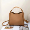 Women's Genuine Leather Bucket Bag – Cowhide Crossbody Handbag & Shoulder Tote