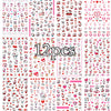 12-Pack Cartoon Stitch Angel Nail Stickers Kawaii Nail Art Decals for Kids Manicure