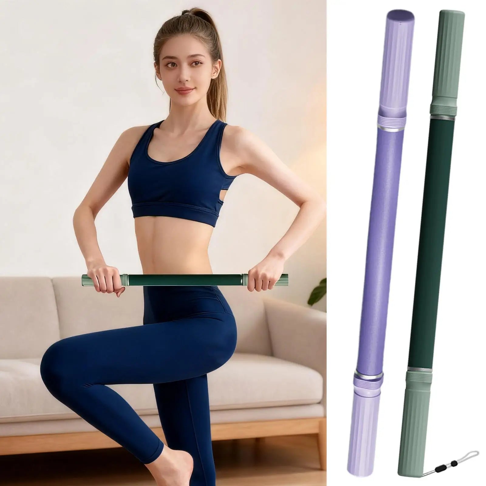 Yoga Fascia Stick Muscle Relaxation Massage Roller Bar for Leg Stretching and Release Fitn and Yoga Stretching Aid Equipment ﻿