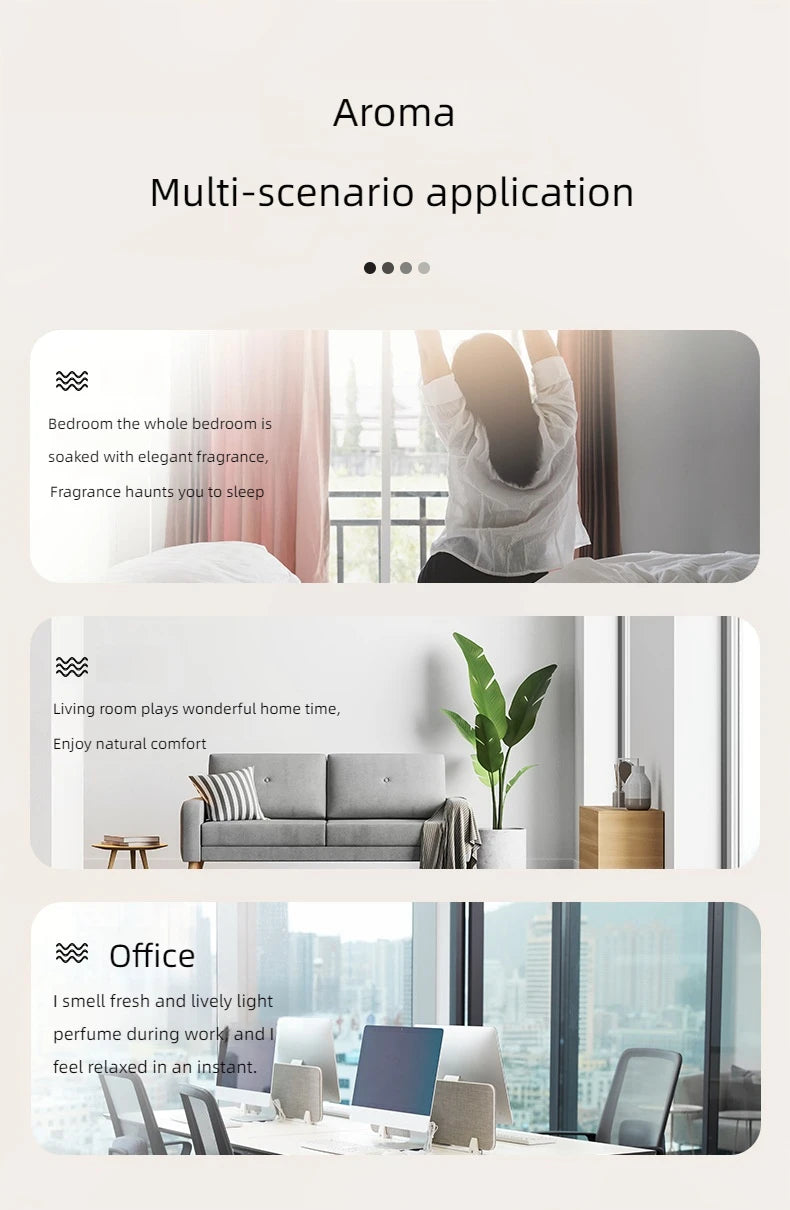 10ml (0.34 fl oz) Water-Soluble Essential Oil for Aroma Diffusers — 17 Scents (Lavender, Rose, Eucalyptus, White Peach, Oolong, Ocean)