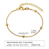Waterproof Stainless Steel Link Chain Bracelet for Women - Gold-Plated Stackable Fashion Gift