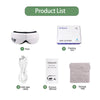 Raiuleko 6D Bluetooth Music Eye Massager - Vibration & Airbag Compression, Rechargeable Eye Relaxation with Storage Pouch