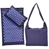 Acupressure Spike Mat Set 74 x 44 cm (29 x 17 in) with Pillow & Carry Bag – Natural Linen Buckwheat Massage Mat for Yoga & Pain Relief
