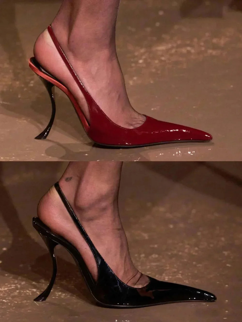 Women's Slim-Fit Pointed High Heel Sandals – 10 cm (4 in) Stiletto Party & Wedding Heels