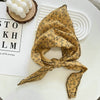 Floral Triangle Scarf for Women - Versatile Neck Shawl, Head Wrap & Bandana, 31.5–39.4 in (80–100 cm), Polyester