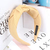 Knotted Wide Cloth Headband for Women and Girls - Soft Cotton Blend Solid Color Hairband
