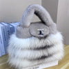 Real Mink Fur Y2K Crossbody Bag Luxury Designer Women's Handbag