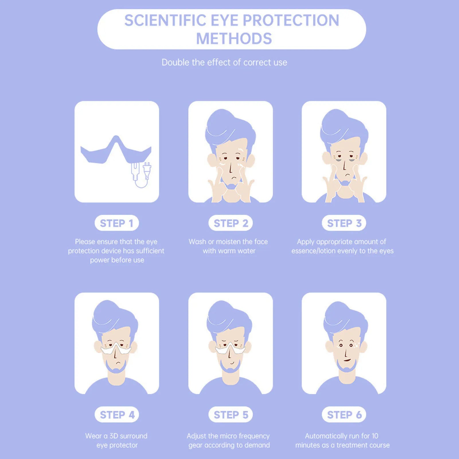 Smart Electric Eye Massager with Red Light Therapy — 3D Vibration Eye Beauty Massager for Dark Circles, Puffiness & Wrinkle Reduction