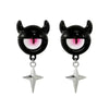 Korean Star Moon Butterfly Stud Earring Set Vintage Aesthetic Heart Y2K Jewelry for Women