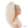 Kinky Curly Drawstring Ponytail Synthetic Hair Extension High Puff Afro Hairpiece — 12–30 in (30–76 cm)
