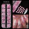 Mini Caviar Beads Nail Art 12-Grid Gold and Silver Micro Ball Charms 0.5–3mm (0.02–0.12in) with Magnetic Picker Pen