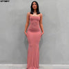 Satin Slip Maxi Dress – Sleeveless Backless Bodycon Party & Evening Dress