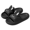 Pillow Rabbit Slippers for Women – Plush Bunny Slide House Slippers with Cushioned Thick EVA Sole