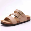 Women's Cork Suede Mules with Arch Support - Anti-Slip Outdoor Clogs