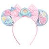 Mickey & Minnie Sequin Ear Headband with Bow – Disney-Inspired Hairband for Women & Kids, Party Cosplay