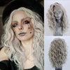 Short Wavy Lace Front Synthetic Wig for Women — 12–18 in (30–46 cm) Cosplay Bob in Silver, Brown, Pink, Blue