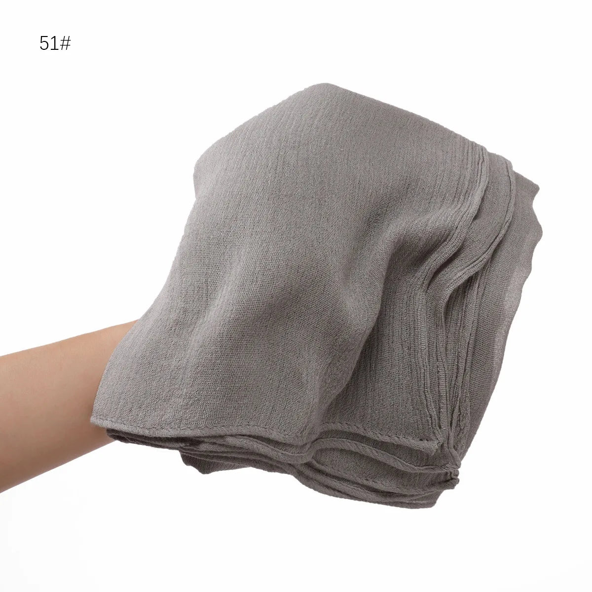 Women's Large Solid Polyester Hijab Scarf 80 x 190 cm (31.5 x 74.8 in) Long Muslim Headscarf Wrap Shawl Turban