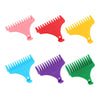 6-Pack Hair Clipper Guard Set – 1mm (0.04") 2mm (0.08") 3mm (0.12") 4mm (0.16") 6mm (0.24") 9mm (0.35") – Universal Trimmer Guide Combs for Hair Cutting & Styling