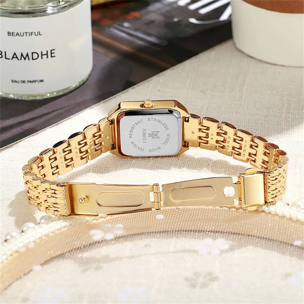 Women’s Luxury Stainless Steel Quartz Watch – Minimalist Business & Fashion Wristwatch