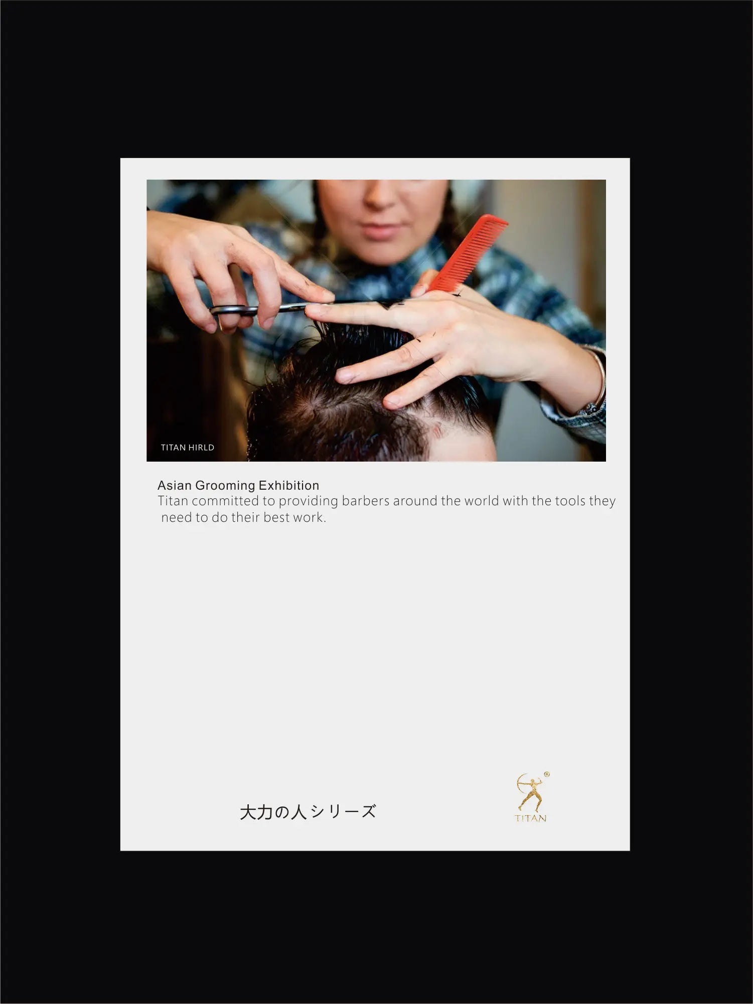 Titan 6-Inch (15.2 cm) Professional Barber Hair Cutting Scissors – Japan 440C Stainless Steel