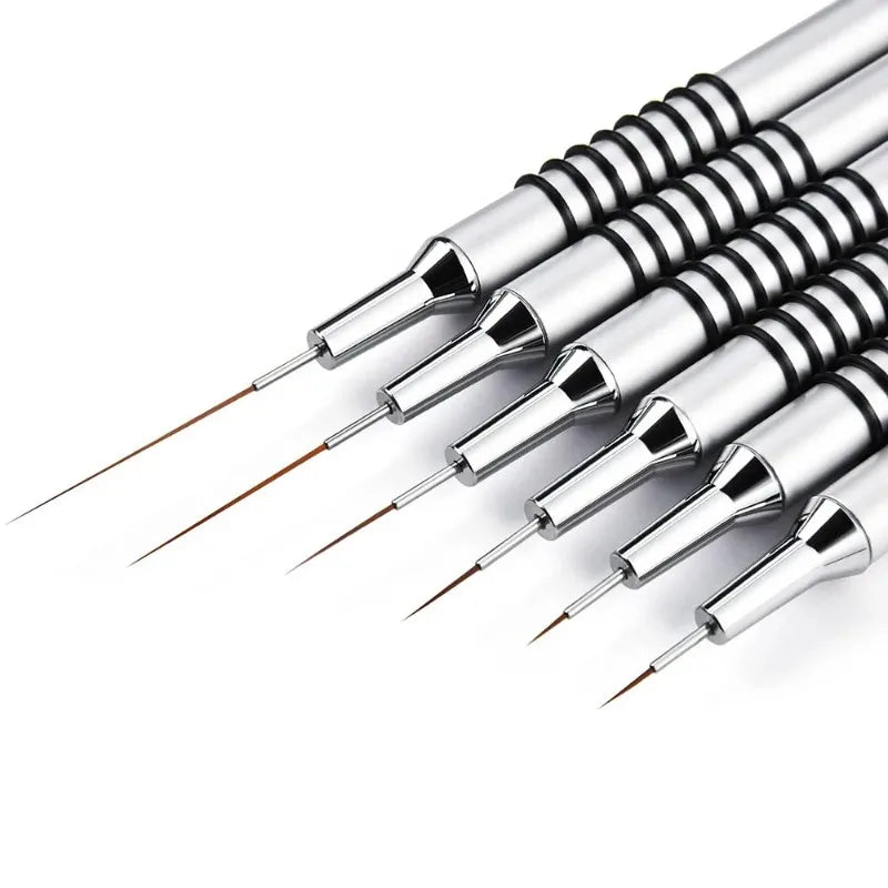 Nails Art Liner Brushes Elongated Lines Striping Drawing Painting  6/9/12/15/18/25mm Nail Design Pen Professional Manicure Tool