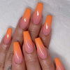 24-Pack Glossy Pink Medium Square Press-On Nails Full-Cover False Nails for Women