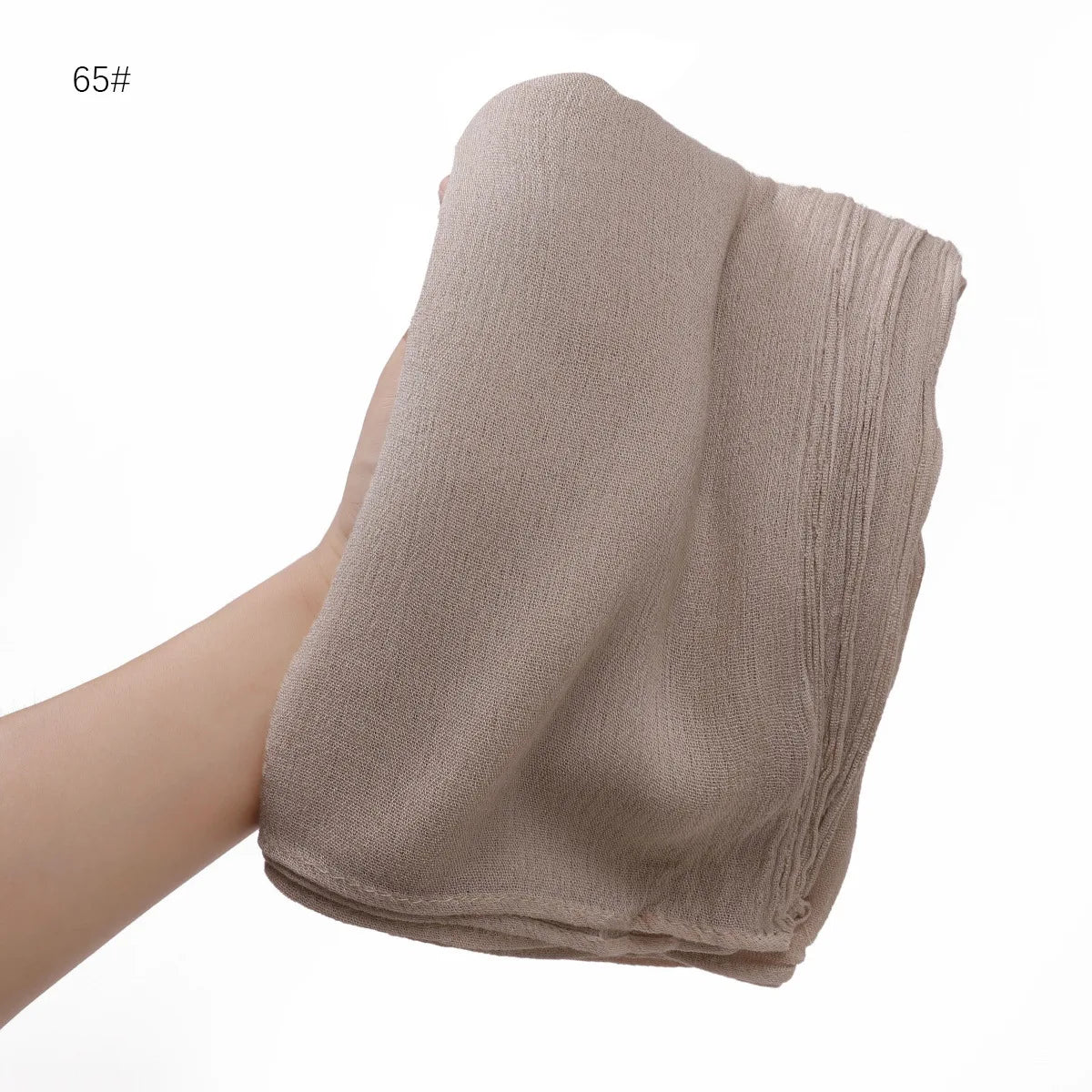 Women's Large Solid Polyester Hijab Scarf 80 x 190 cm (31.5 x 74.8 in) Long Muslim Headscarf Wrap Shawl Turban