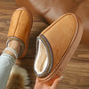 Women's Fuzzy Fur Indoor Slippers – Plush Platform House Slides, Cozy Winter Home Shoes