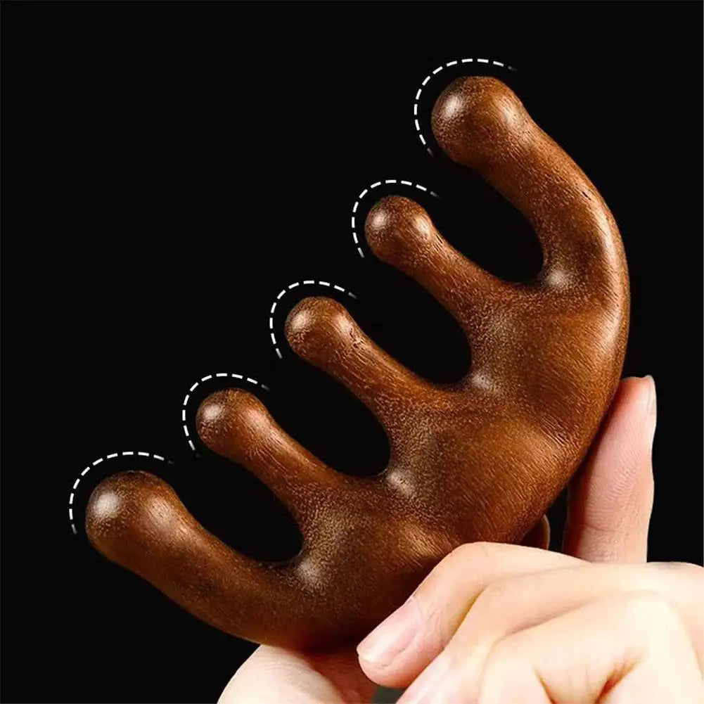 Five-Tooth Whale Scalp Massager Comb – Anti-Static Scalp Scraper & Body Massage Tool