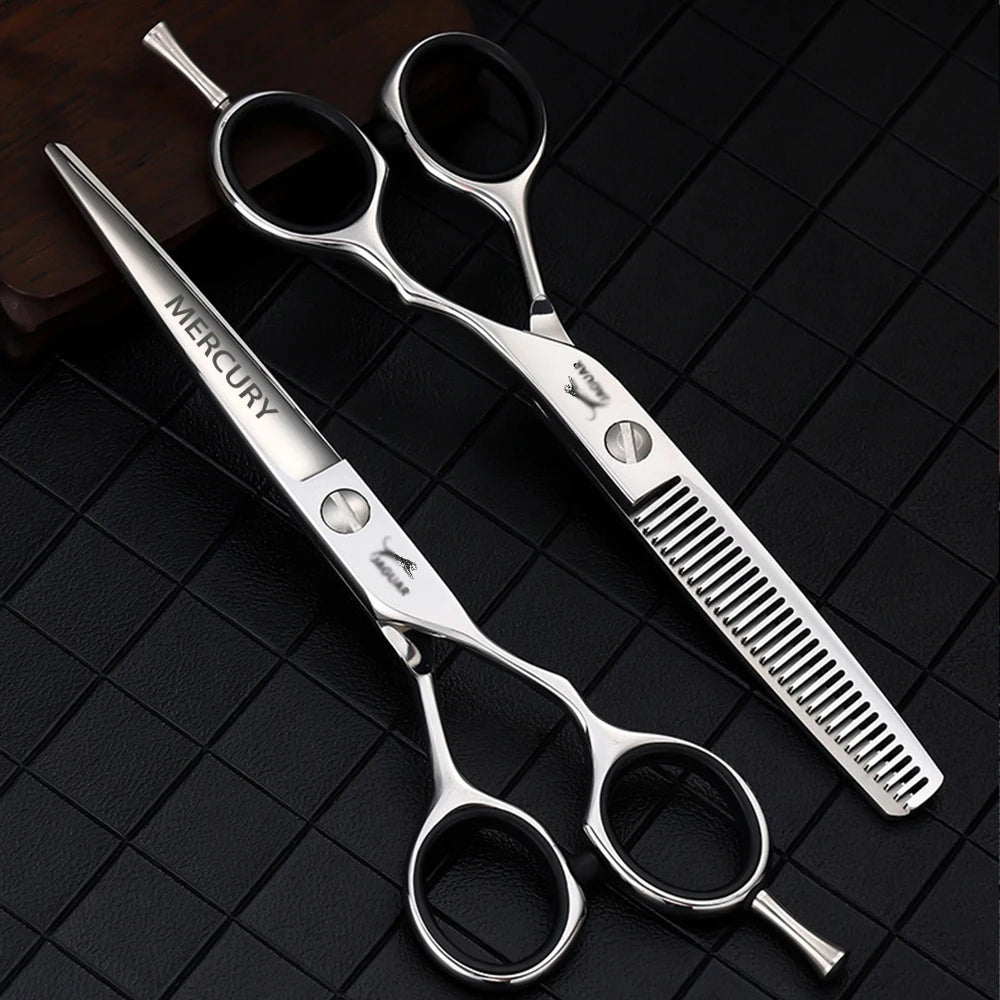CIBO Professional Hair Scissors Set — 5.5, 6.0, 6.5, 7.0 in Cutting & Thinning Salon Shears